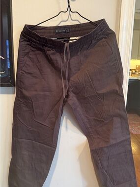 Abercrombie & Fitch Men's Dark Gray Drawstring Joggers